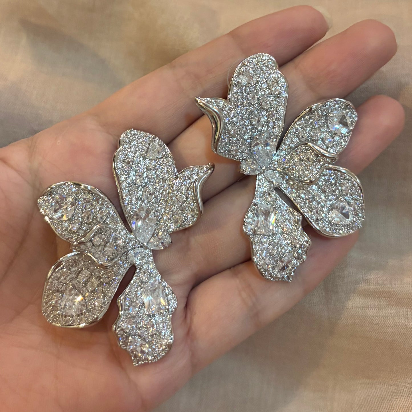 Ultimate Diamond Orchid Earrings