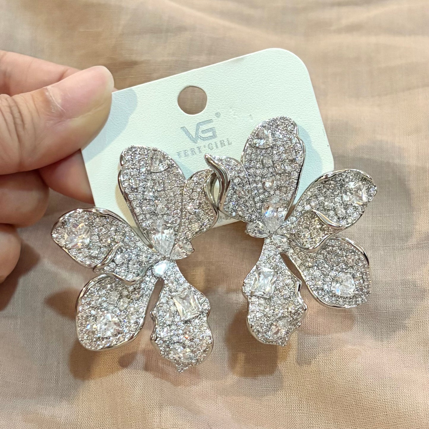 Ultimate Diamond Orchid Earrings