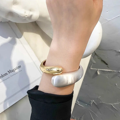 Chunky Solid Cuffs Bracelets