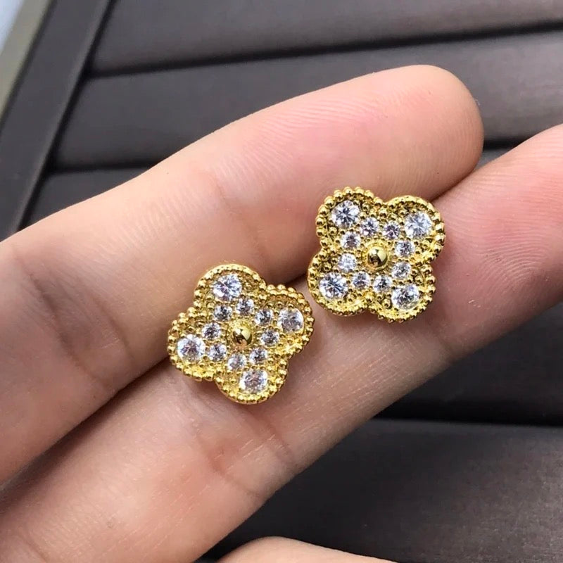 Clover Gold Studs