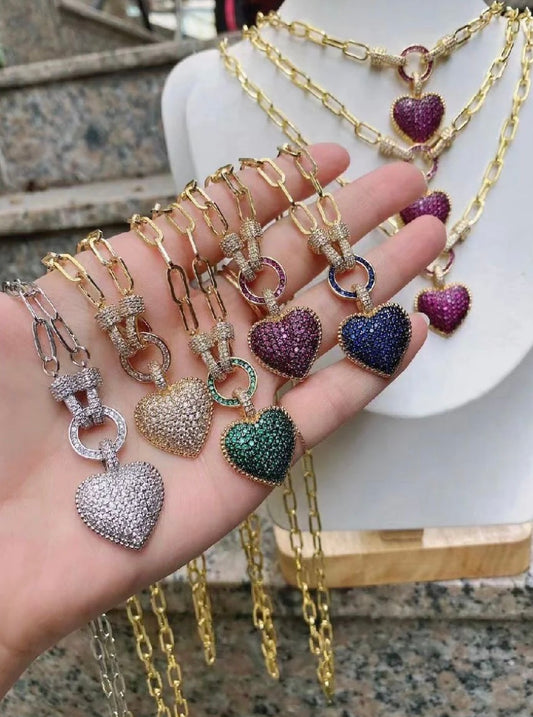 Heart Studded Executives Necklace