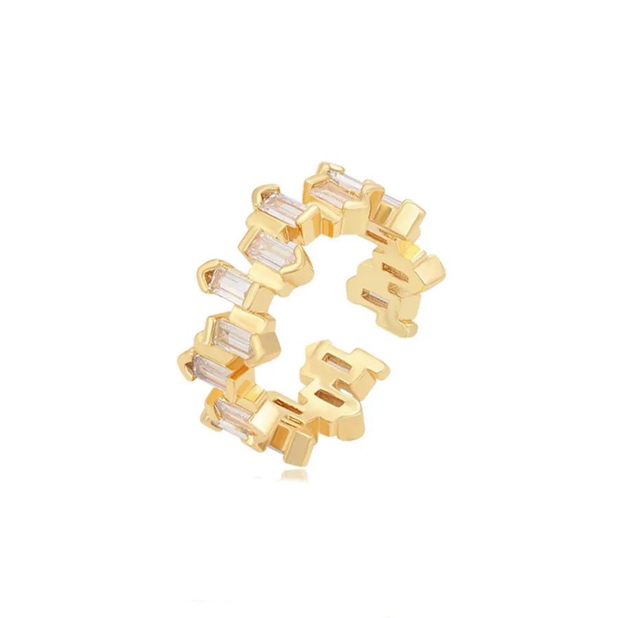 Uncut Baguette Eternity  Ring