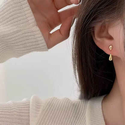 Exclamation Floating Earrings-Gold