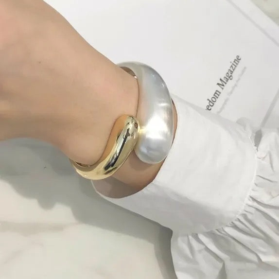 Chunky Solid Cuffs Bracelets