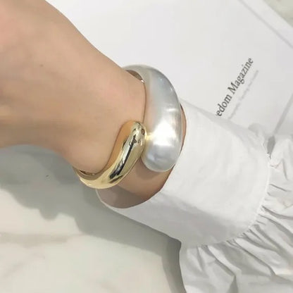 Chunky Solid Cuffs Bracelets