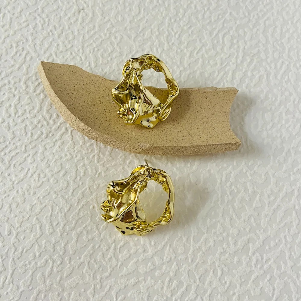 Uneven Circular Earrings