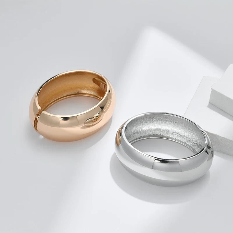Chunky Solid Cuffs Bracelets
