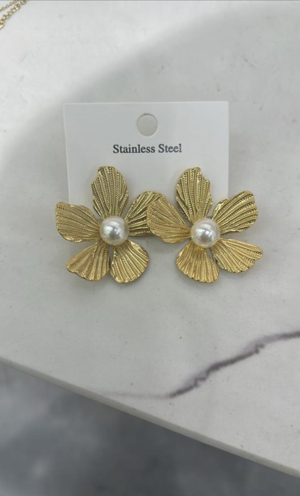 Sunflower Pearl Earrings