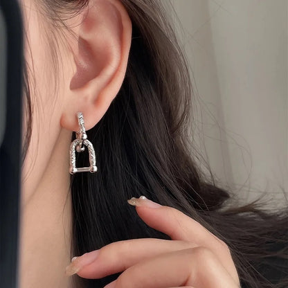 Textured Link Earrings