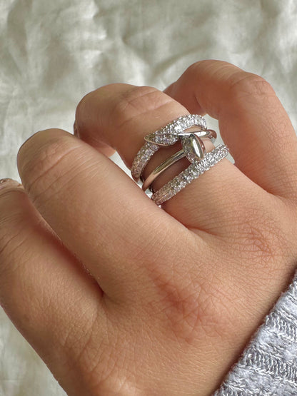 Silver Statement Nail Ring
