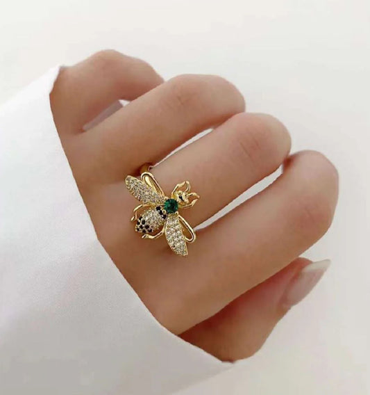 Honey Bee Studded Ring