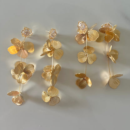 Delicate Bloom Long Earrings