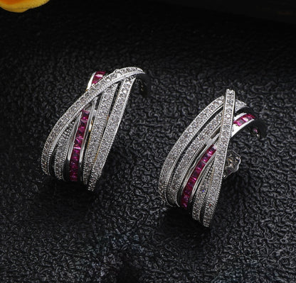 Luxe Eternity Wrap Earrings and Cuffe Set