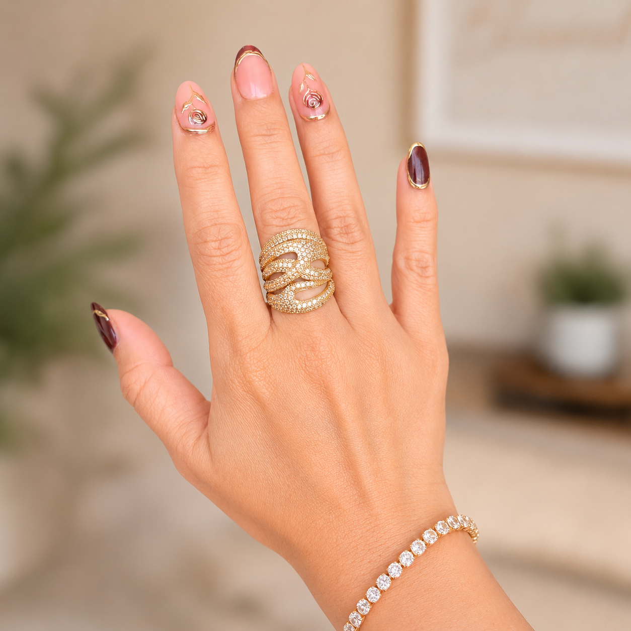 Gold Embrace Ring