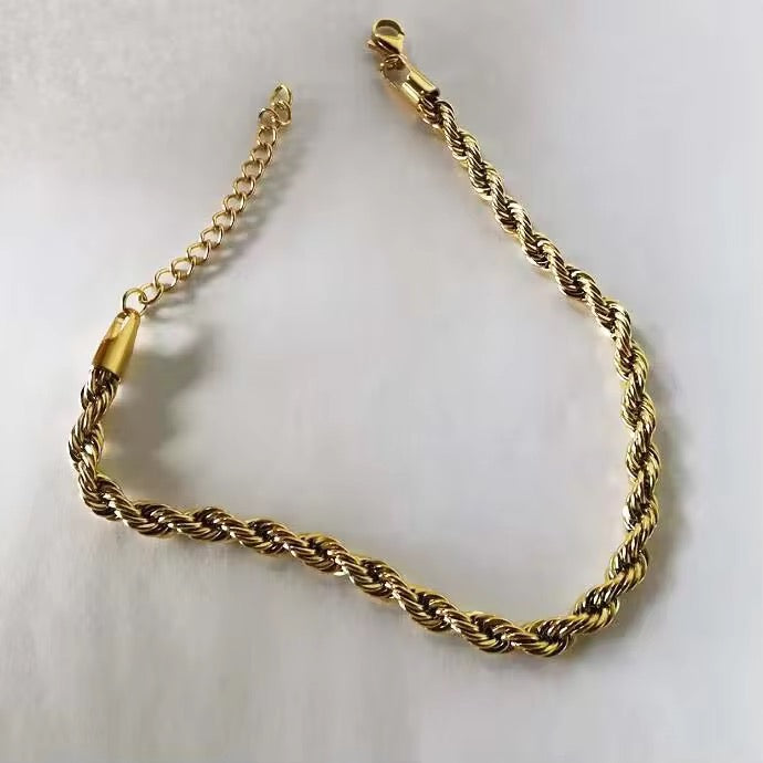 Thick Rope SS Bracelet