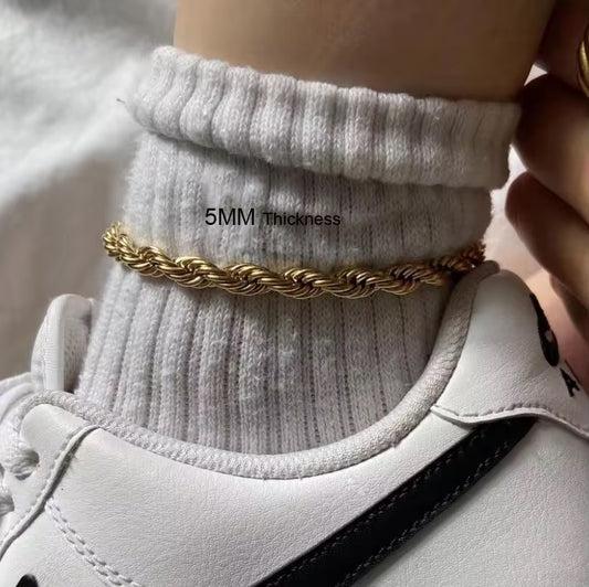 Thick Rope SS Bracelet