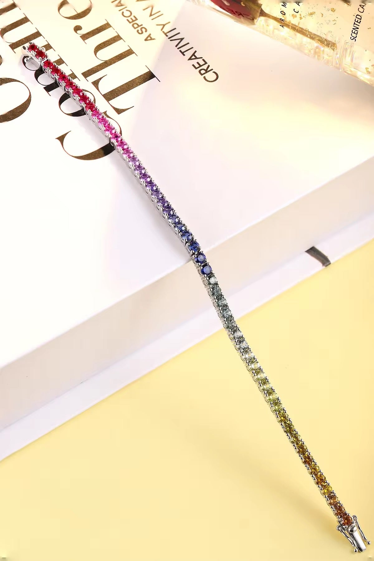 Rainbow Silver Luxe Bracelet