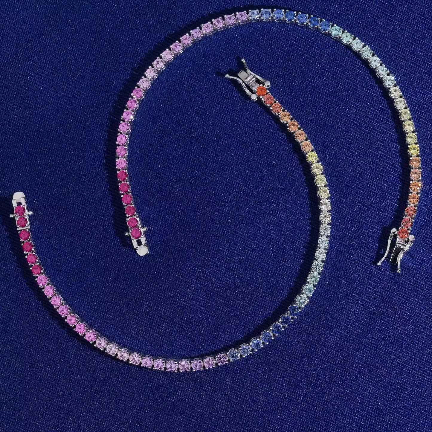 Rainbow Silver Luxe Bracelet