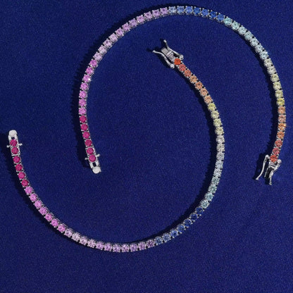 Rainbow Silver Luxe Bracelet