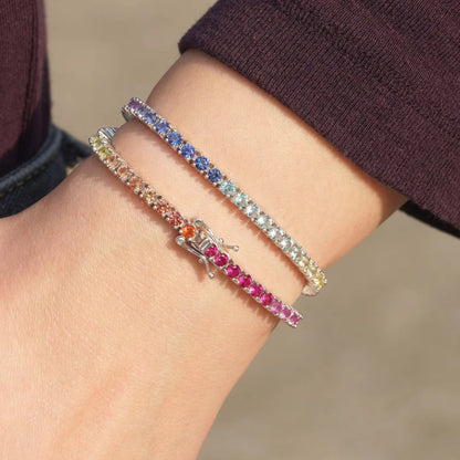 Rainbow Silver Luxe Bracelet
