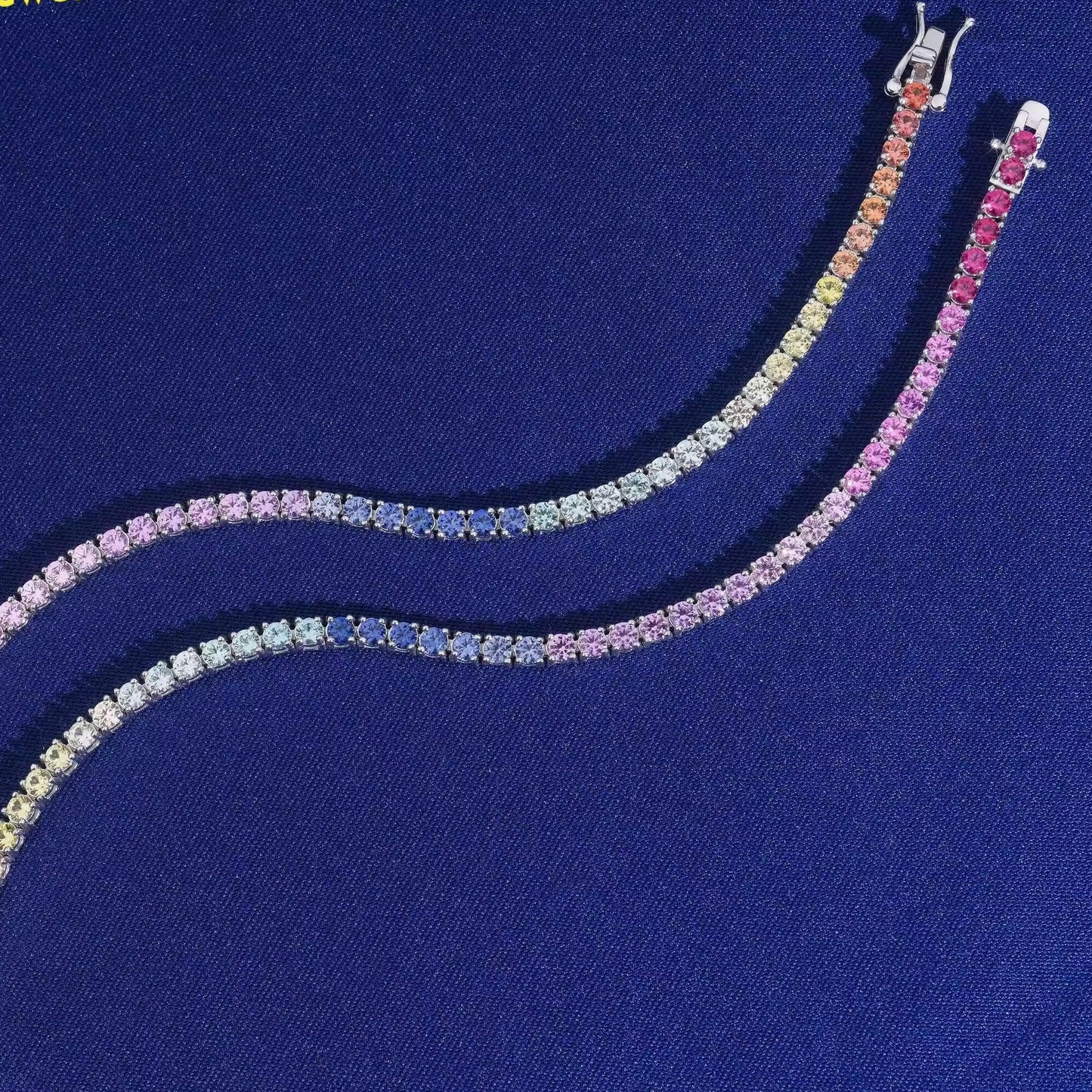 Rainbow Silver Luxe Bracelet