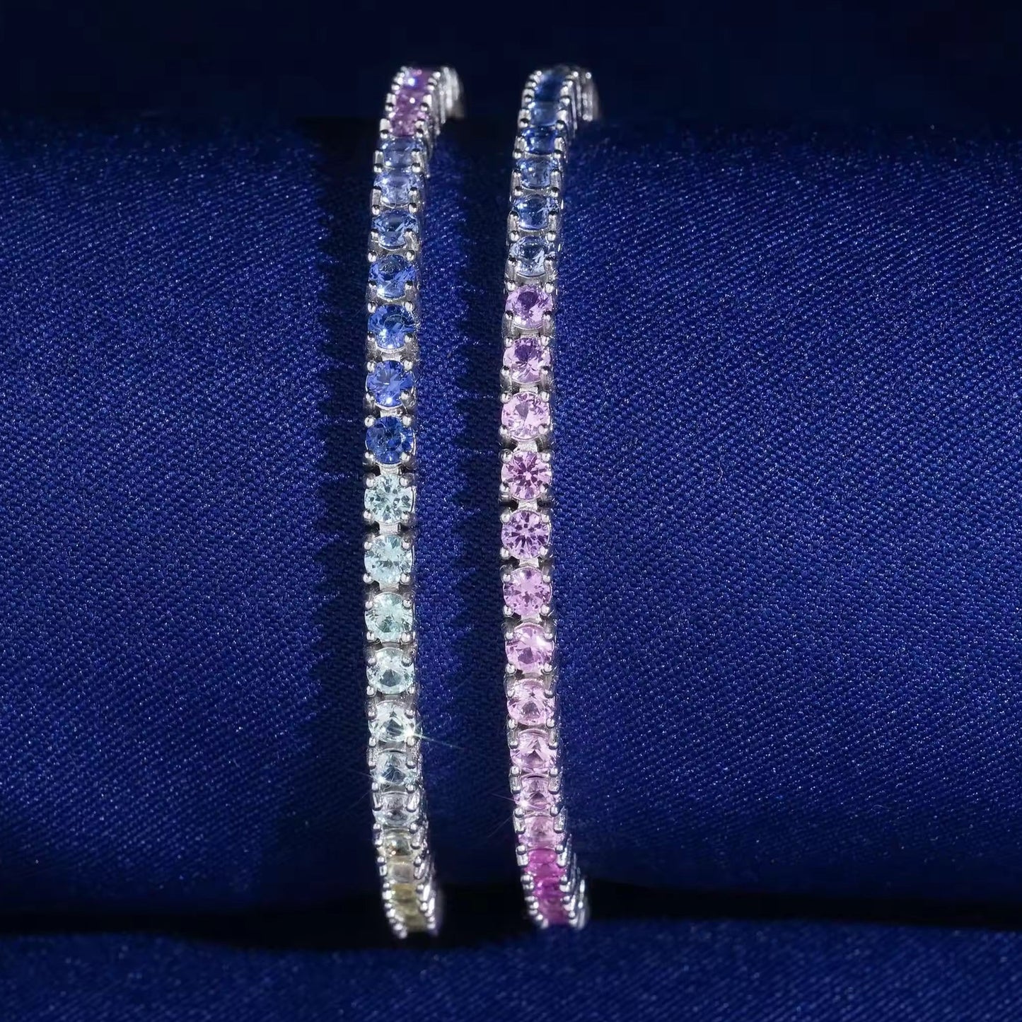 Rainbow Silver Luxe Bracelet