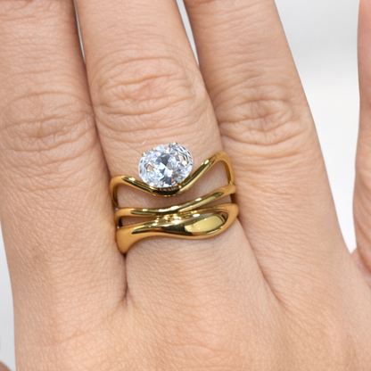 Molten Solitaire Series Rings
