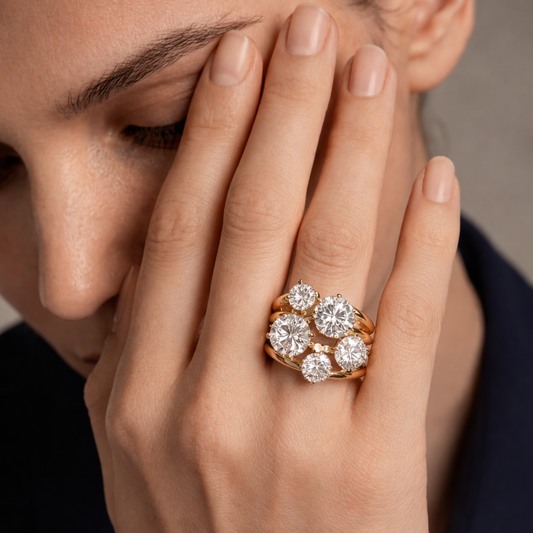 Heirloom Bloom Solitaire Ring-Gold