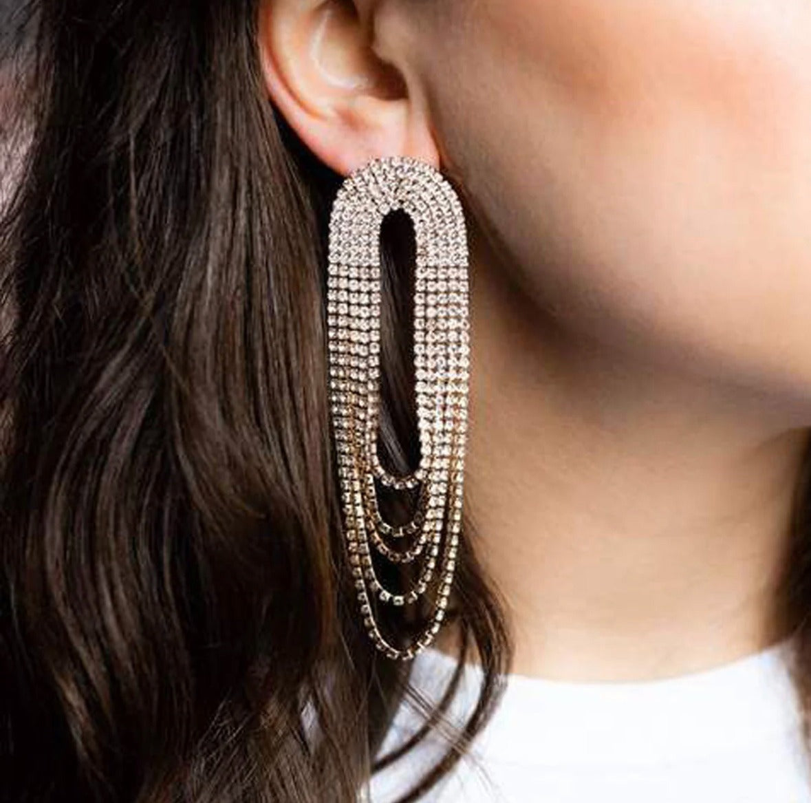 Glamorous studded earrings