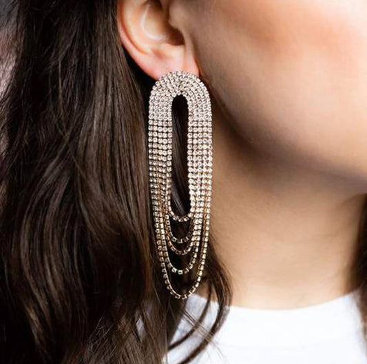 Glamorous studded earrings