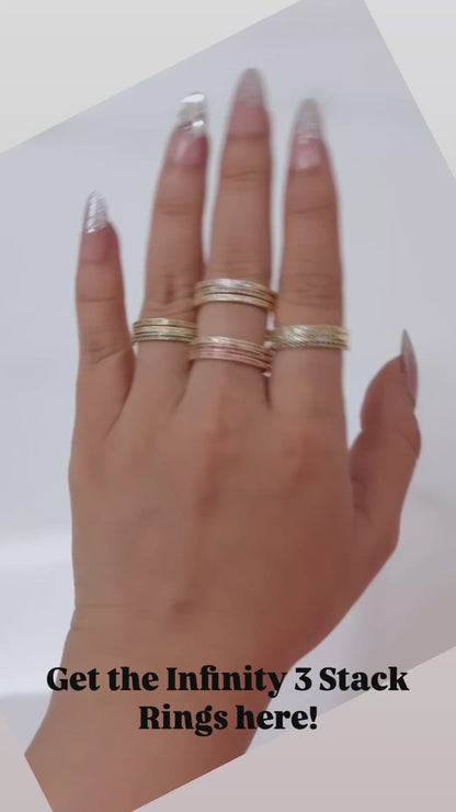 Infinity Stackable Bands/ Rings- Set of 3