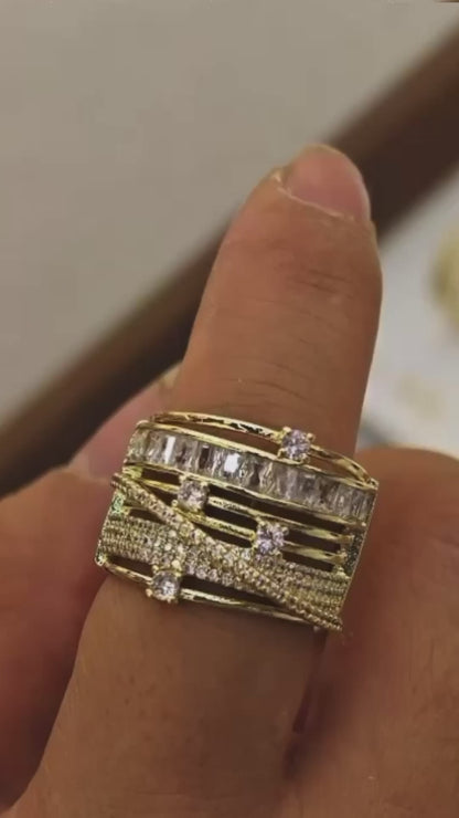 Ultimate Layered Ring- Silver & Gold